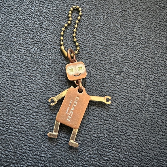 Coach Robot Metal Keychain Bag Charm - Picture 2 of 6